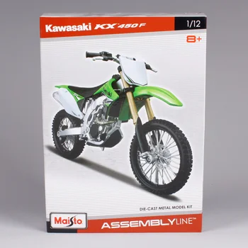 Maisto 1:12 Kawasaki KX 450F KX450F Forsamling DIY MOTORCYKEL CYKEL Model Kit GRATIS FRAGT 39175