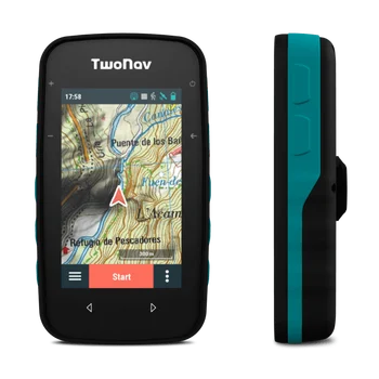 TwoNav - GPS-Cross - Multisport-Cykel-Road Cykling MTB Vandreture, Trekking / Autonomi 20 h / Hukommelse 32 GB / Topografisk kort
