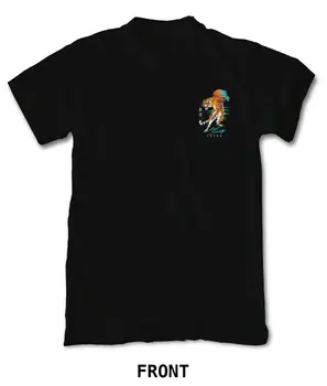 Riot Samfund Mænd kortærmet T-Shirts - Japansk Tiger Solnedgang, Sort Mænd Kvinder Unisex Fashion tshirt Gratis Fragt