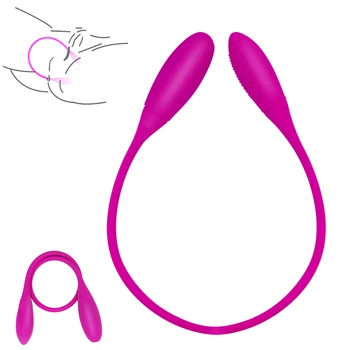 Dobbelt-ledes at Hoppe Æg Genopladelige Kvindelige Onani Klitoris og G-spot Stimulator Vaginal Massageapparat Sex Legetøj til Par