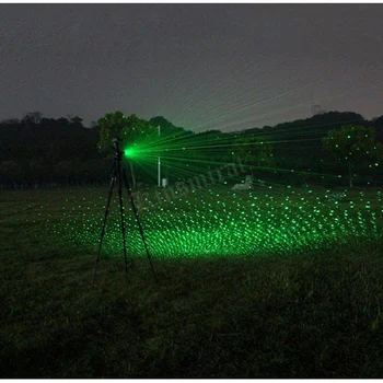 Grøn Laser Syn Lasere Pegede 10000 m 5mw 532nm Kraftig Justerbar Fokus Lazer pen Hoved Brændende Tændstik
