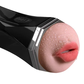 Nye Mandlige Masturbator Cup Automatisk Dual Channel Oralsex, Onani-Cup Realistisk Kunstig Vagina Blowjob Sex Legetøj Til Mænd