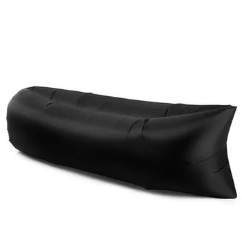 Udendørs Lazy Oppustelige Sofa Taske Air Cushion Bed Luftmadras Bærbare Enkelt Foldning Camping Stol, Madras Napping Net Red Bed
