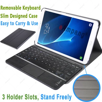 TouchPad Keyboard Case til Samsung Galaxy Tab A6 En 10.1 2016 2019 10.5 2018 T510 T580 T590 TtrackPad 3.0 Tastatur Cover