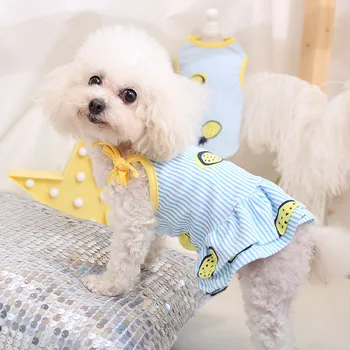 YooLook stribe Hunde Tøj 2021 Søde Hunde Tøj til Små og mellemstore Hunde Sommeren Kæledyr Tøj nederdel udskrivning ropa para perros