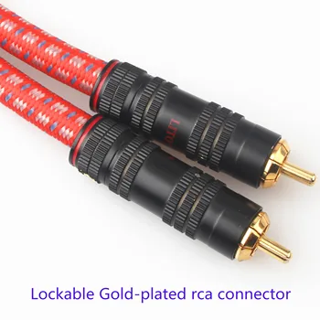Xangsane feber klasse forsølvet coaxial kabel - / subwoofer kabel Specifikationer: 1m / 1,5 m / 2m/ 3m / 5m