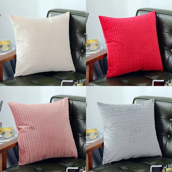 PATIMATE Velvet Pillowcae 45x45 pudebetræk Smide pudebetræk Dekorative Puder til Sofa Couch Grå Lyserød Blå Sofa i Hjemmet Indretning