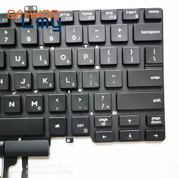 Helt ny original OS Baggrundslys tastatur til DELL LATITUDE 3400 5400 7400 5401 laptop med baggrundslys og trackpiont Sort 3J9FC