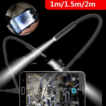 5.5 mm IP67 Mobiltelefoner, Håndholdte Billeder Endoskop Endoskop, Metal, Plast Real-Time Video Computere Øre Ske Endoskop