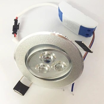 LED spot 3W 6W dæmpbar LED Forsænket skabsvæg Stedet Ned lys loftslampe AC110V 220V kold hvid Belysning i Hjemmet