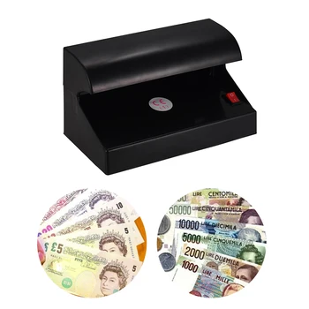 Bærbare Desktop Multi-Valuta Penge Detektor Forfalskede Kontant Valuta, Pengesedler Checker Tester Enkelt UV-Lys for EURO, PUND