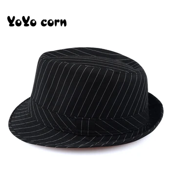 Yoyocorn græs top hat British wind sommer, sol hat Mænds herre hat mode retro lady midten og alderdom dansk jazz cap