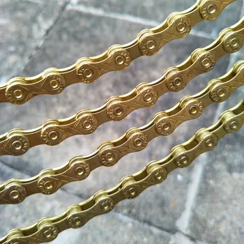 Mountainbike kæder fuld galvaniseret guld 6 7 8 9 10-hastighed holdbar mtb cykel variabel hastighed kæde dele til cykler