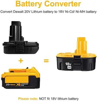 DM18RL Batteri Converter Adapter USB DM20ROB For RYOBI Konvertere DEWALT 20V Milwaukee M18 at 18V Batteri Adapter