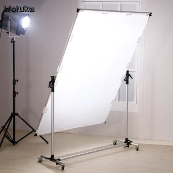 Roterende 360 graders reflector panel Stor reflektor bord ramme flag stå mobile Fotografering 150*200cm foto studio CD50 T10 X1
