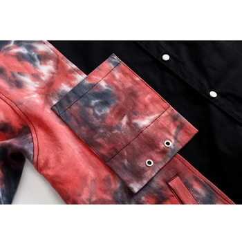 2021 Foråret Kvinders Bluse Shirt Patchwork batik Print-med Lange Ærmer Streetwear koreansk Modetøj Harajuku Overdele
