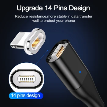 18W PD Magnetiske Kabel til iPhone 12 11 max pro Macbook Type C til Belysning Opladning Magnet, USB Kabel Mobiltelefon Ledning Ledning