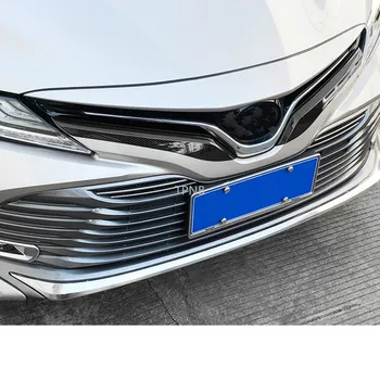 2STK kulfiber Front Mesh Gitter Trim Dækning for Toyota Camry 2018 2019 XV70 8.