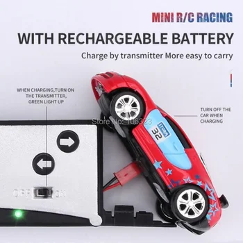 1:58 Mini R/C Racing Bil,Mobiltelefon Bluetooth-APP Control Driftting 2,4 GHZ Høj Hastighed Løb Bærbare Kraftfulde Motor, der driver Toy