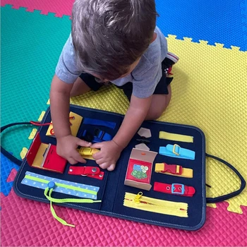 Montessori Legetøj Baby Puslespil Grundlæggende Færdigheder Toddler Aktivitet yrelsen for Motoriske Færdigheder Lære at Klæde yrelsen Pædagogisk Læring Legetøj