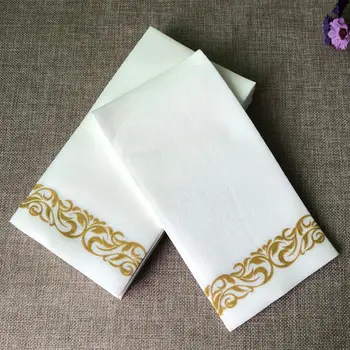 Disponibel Hånd Håndklæder & Dekorative Badeværelse Servietter | Blødt og Absorberende Linned-Føle Papir servietter til Køkken, Fester
