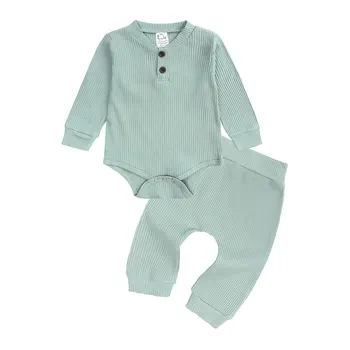 Casual Baby Boy Tøj Foråret Nyfødte Baby Pige Tøj, Tøj Med Lange Ærmer Sparkedragt+Bukser Spædbarn Tøj 9-24 Måneder