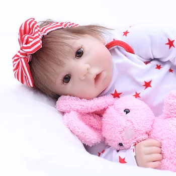 OtardDolls Bebe reborn dukke prettty Pige Doll Rigtige touch-43cm Silikone adora Naturtro nyfødte realistisk baby dukker Xmas gave
