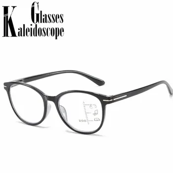 Runde Progreesive Multifokale Briller til Læsning Kvinder Mænd Anti-blå lys Langsynethed Presbyopi Briller Med Bifokale Diopter +1 2.5