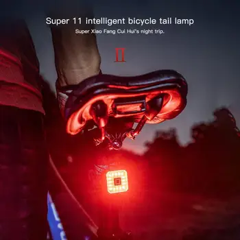 YALEBIKE Cykel Bremse Induktion Baglygte på Cykel USB-Opladning PX6 Vandtæt Hale Lys Nat Cykling Sikkerhed Waring Lampe Equipme