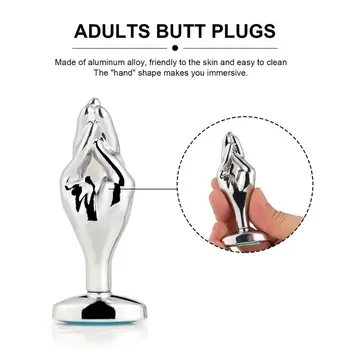 Anal Toy Nye Ankomst S/M/L Størrelse Anal Butt Plugs Anal Vagina Massageapparat Med Hånd Voksen Spil Sex Legetøj Sex Produkt Til Kvinde