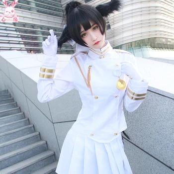 Samling Kjoler Azur Lane Cos Takao/atago Uniform Kvinder Nederdel Dame Hvid Battleframe Cosplay Kostume Voksen tøj Tøj