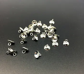 200 stk metal caps,glas kasketter guld,skinnende sølv og rhodium sølv.mix farve Mode og mini smykker tilbehør