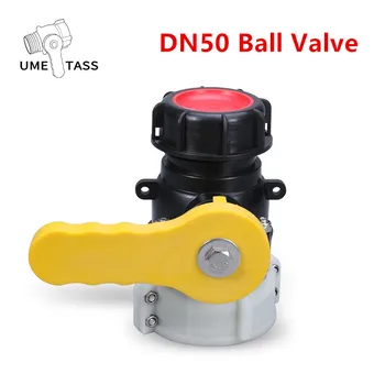 Plast DN50 kugleventil 1000L IBC tank ventil Høj kvalitet Adapter