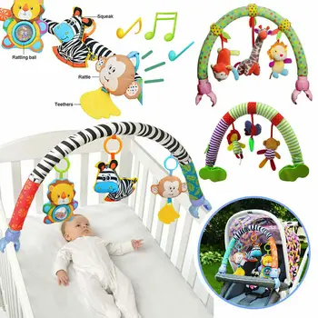 Baby Klapvogn, Legetøj 0-12 Måned For Kids Søde Nyfødte Hænger Baby Rangle Mobile Ring Seng Klokken Blød Seng Barnevogn Baby Toy Musik