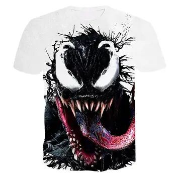 Nye Venom Serie kortærmet T-shirt til Sommeren 3D Print, Rund Hals Korte Ærmer Casual T-shirt Mode Cool Mænds Top