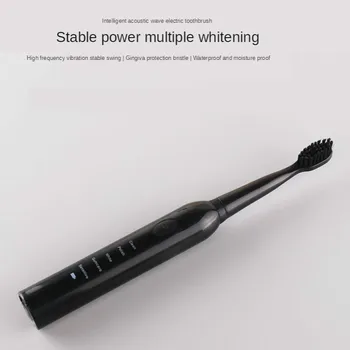 Sonic Elektrisk Tandbørste Voksen 5-Tilstand USB-Oplader, Genopladelige Automatisk Tandbørste Par Hvide Uden Karton gratis fragt