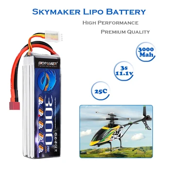 3pcs LiPo 3S Batteri 11,1 V 3000Mah 25C Max 50C XT60 T-Plug Stik Til RC Drone Helikopter, Bil, Båd Lipo Batteri SKymaker