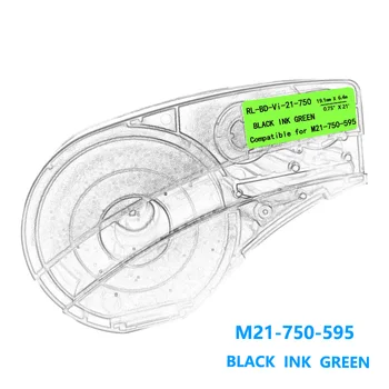 Bmp21 M21-750-595 Mærke Tape-Sort På Hvid gul Rød vinyl film Kompatibel for BMP21 Plus-ID-PAL LABPAL Label Maker BMP21-LAB