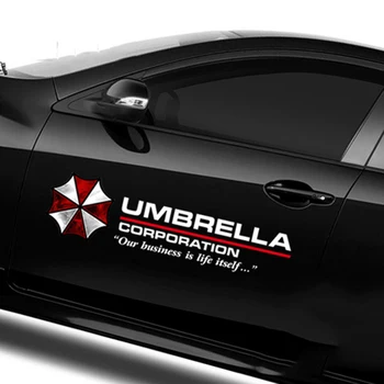35-90cm Farvet Umbrella Corporation Bil Styling PVC Mærkat Side Dør Kroppen Garland Hood Solen Tag tankdæksel Cool Dekoration Decal