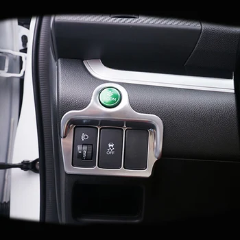 For Honda CRV CR-V 2012 2013 2016 ABS-Krom Interiør-Forlygte Lampe Skifte Kontrol Dække Trim Tilbehør