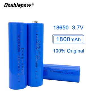 NYE Doublepow 18650 batteri 3,7 V 1800mah 18650 genopladeligt lithium batteri for, lommelygte osv.