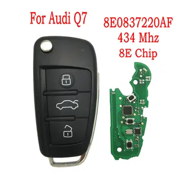 Datong Verden, Bil Fjernbetjening Nøgle Til Audi Q7 FCCID 8E0837220AF 433 Mhz 8E Chip Auto Smart Control Erstatte Flip Nøgle