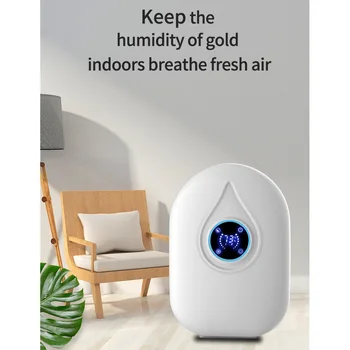 Bærbare Mini Affugter til Hjemmet 500ML Fugt Absorberende Luft Tørretumbler med Auto-sluk, og LED-indikatoren Aircondition, Affugter Maskine