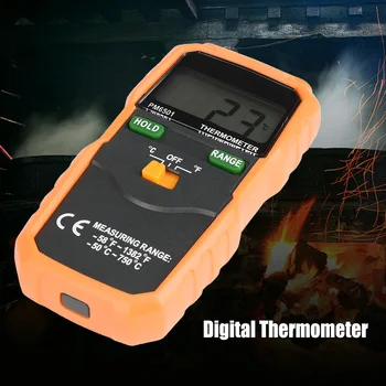 PM6501 Professionelle LCD-Display-Trådløse K Type Digital Termometer Temperatur Måleren Termoelement W/Data Hold/Logging