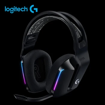 Logitech G733 LIGHTSPEED Trådløs RGB Gaming Headset PRO-G DTS Headphone:X 2.0 surround-lyd til PC Windows, macOS PlayStation