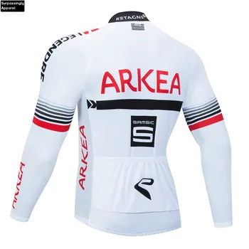 6XL 2020 ARKEA Hvid Cykling Tøj Bike Jersey Hurtig Tør Herre Cykel-Shirts med Lange Ærmer Pro Cykling Trøjer Cykel Maillot