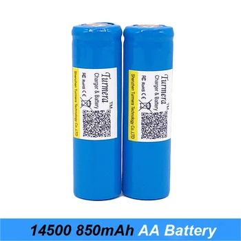 14500 850mAh 3,7 V Li-ion Genopladelige Batterier AA-Batteri Lithium Celle til Led Lommelygte Forlygter Fakkel Mus brug Turmera JY2