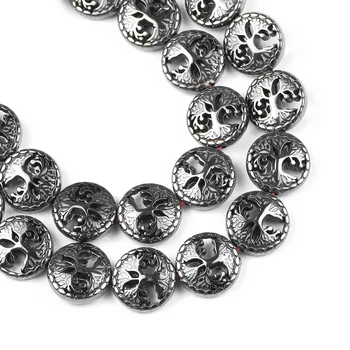 JHNBY Liv Træ Sort Hæmatit natursten 12 mm 20pcs Spacer Løse Perler Til Smykker at Gøre Diy-halskæde-armbånd-Tilbehør