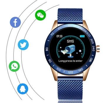 LIGE 2020 Ny Smart Ur Mænd puls, Blodtryk Multifunktion Sport Smartwatch Skridttæller IP67 Vandtæt Fitness Tracker
