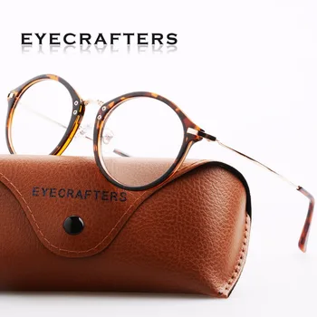 Brand Designer Retro Runde Kvinder ' s Optiske Briller Ramme Vintage Klar Linse Øjeglas Rammer Vintage Brillerne